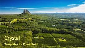  Presentation with summit - Audience pleasing slide deck consisting of australian bush - view from the summit backdrop and a tawny brown colored foreground