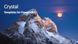  Presentation with first - Presentation design having the sun full moon background and a ocean colored foreground