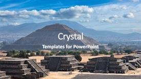  Presentation with teotihuacan - Cool new slides with the sun teotihuacan mexico backdrop and a teal colored foreground