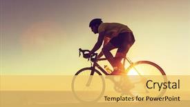 Presentation with active lifestyle - Theme enhanced with the sunset active health background and a yellow colored foreground