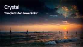  Presentation with sri lanka - Audience pleasing presentation consisting of the sunset near gall backdrop and a  colored foreground