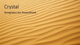  Presentation with footprints and sand sun - Audience pleasing slides consisting of the sunset sand texture backdrop and a yellow colored foreground