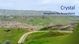  Presentation with kakheti - Colorful slides enhanced with gareja gareji cave monastery complex backdrop and a violet colored foreground