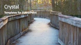  Presentation with swamp - Slide deck featuring biome - boardwalks in the swamp background and a violet colored foreground