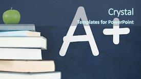  Presentation with digital books - Colorful presentation enhanced with the table against blue backdrop and a ocean colored foreground