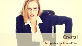  Presentation with behaviour - Audience pleasing PPT theme consisting of the table bossy behaviour backdrop and a  colored foreground