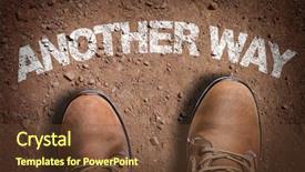  Presentation with trail - Amazing theme having the text another way backdrop and a tawny brown colored foreground