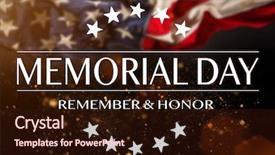  Presentation with memorial day - Presentation design consisting of the text memorial day background and a wine colored foreground