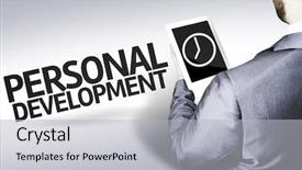  Presentation with personal development - Slides featuring  background and a  colored foreground