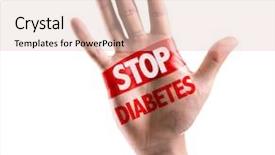  Presentation with stop - Presentation theme enhanced with the text stop diabetes background and a lemonade colored foreground
