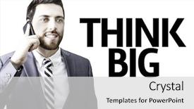  Presentation with human rights concept the text - Presentation theme with the text think big background and a light gray colored foreground