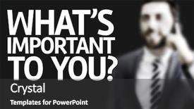 Presentation with important - Amazing theme having the text whats important backdrop and a dark gray colored foreground