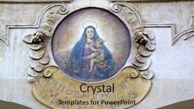  Presentation with prague - Audience pleasing PPT theme consisting of the the black madonna backdrop and a coral colored foreground