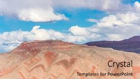  Presentation with erosion - PPT theme consisting of the tilted strata mexican background and a coral colored foreground