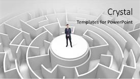  Presentation with maze - Presentation theme enhanced with the top a maze background and a light gray colored foreground