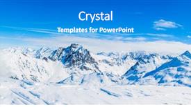  Presentation with ski - PPT layouts featuring the top in sun background and a teal colored foreground