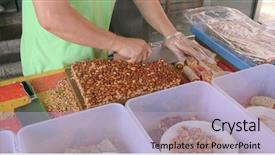  Presentation with chinese culture - Colorful presentation theme enhanced with the traditional chinese peanut backdrop and a  colored foreground