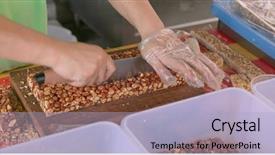  Presentation with chinese culture - Beautiful slides featuring the traditional chinese peanut backdrop and a  colored foreground