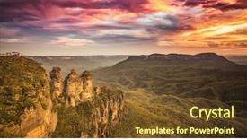  Presentation with australia - Presentation theme enhanced with the tree sisters blue background and a tawny brown colored foreground