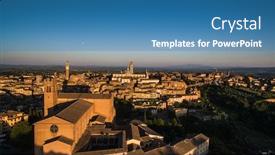  Presentation with tuscany - Cool new slides with the-very-heart-of-tuscany backdrop and a teal colored foreground