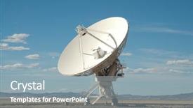  Presentation with antenna - Presentation theme enhanced with the very large array background and a light blue colored foreground