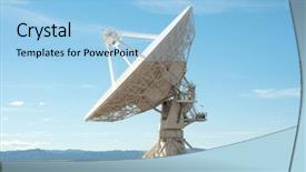  Presentation with array - Theme enhanced with the very large array background and a light blue colored foreground