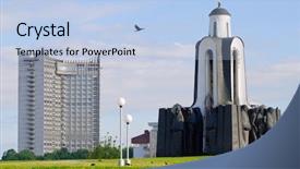  Presentation with afghanistan - Slide deck enhanced with the war in afghanistan background and a light blue colored foreground