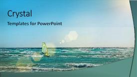  Presentation with ocean waves - PPT layouts consisting of the waves ocean coastline background and a light blue colored foreground