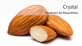  Presentation with almonds - Theme featuring the white background clipping background and a sky blue colored foreground