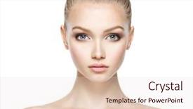  Presentation with beauty - Slide deck enhanced with the woman with beauty background and a lemonade colored foreground