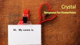  Presentation with shape heart - Theme having the word my name background and a tawny brown colored foreground