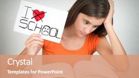  Presentation with hands holding be brave word - Audience pleasing PPT theme consisting of the words i hate backdrop and a coral colored foreground