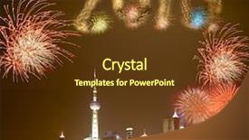  Presentation with china shanghai - Audience pleasing PPT theme consisting of the world business expo backdrop and a tawny brown colored foreground