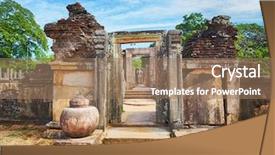  Presentation with sri lanka - Colorful PPT theme enhanced with the world heritage city backdrop and a coral colored foreground