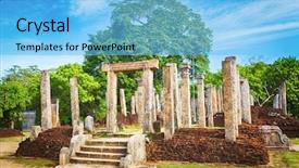  Presentation with world heritage - PPT layouts enhanced with the world heritage city background and a  colored foreground