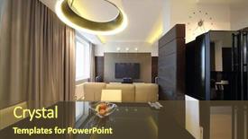  Presentation with interior decorating home - Amazing PPT theme having theater in a recreation area backdrop and a tawny brown colored foreground