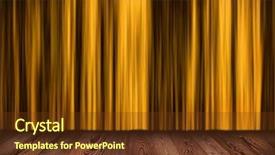  Presentation with theater curtain - Presentation design enhanced with theater or cinema dark golden background and a tawny brown colored foreground