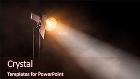  Presentation with black light - Slide deck enhanced with theater spot light on black background and a wine colored foreground