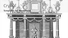  Presentation with vintage theater - Slide set with theater-with-king-albrecht background and a light gray colored foreground