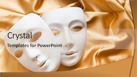  Presentation with theatre - PPT theme enhanced with theatre concept with the white background and a soft green colored foreground