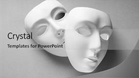  Presentation with theatre - Cool new presentation theme with theatre concept with the white backdrop and a light gray colored foreground