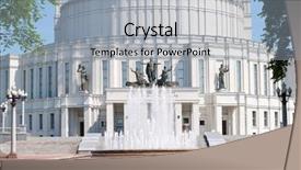  Presentation with opera - Audience pleasing slide deck consisting of theatre of belarus in minsk backdrop and a light blue colored foreground