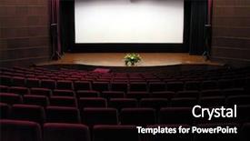  Presentation with movie screen - Slide deck consisting of theatre screen - movie theater background and a black colored foreground