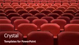  Presentation with theater curtain - Slides consisting of theatre stage curtain spotlight - close up of generic red background and a wine colored foreground