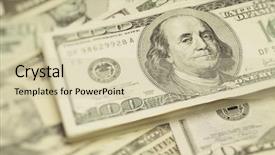  Presentation with focus - Colorful theme enhanced with theet - focus on thee 100 dollar backdrop and a soft green colored foreground