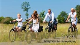  Presentation with baby girls christening - Colorful theme enhanced with family with baby and three backdrop and a gold colored foreground