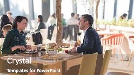  Presentation with children parents - Cool new presentation theme with their children at a luxury backdrop and a  colored foreground