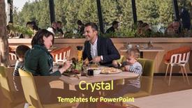  Presentation with children parents - Colorful theme enhanced with their children at a luxury backdrop and a tawny brown colored foreground