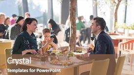  Presentation with children parents - Amazing PPT theme having their children at a luxury backdrop and a  colored foreground