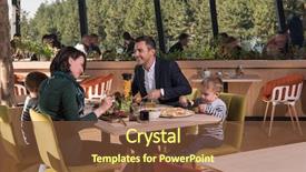  Presentation with children parents - Amazing slide deck having their children at a luxury backdrop and a tawny brown colored foreground